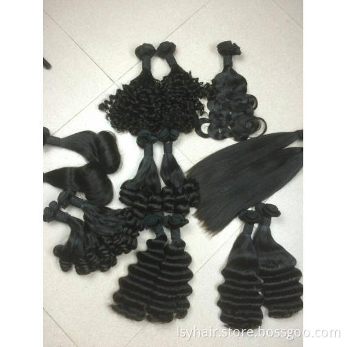 Nigeria Best Hot Selling Raw 12a Grade Double Drawn Ocean Wave, High Quality Best Price Super Double Drawn Raw Hair